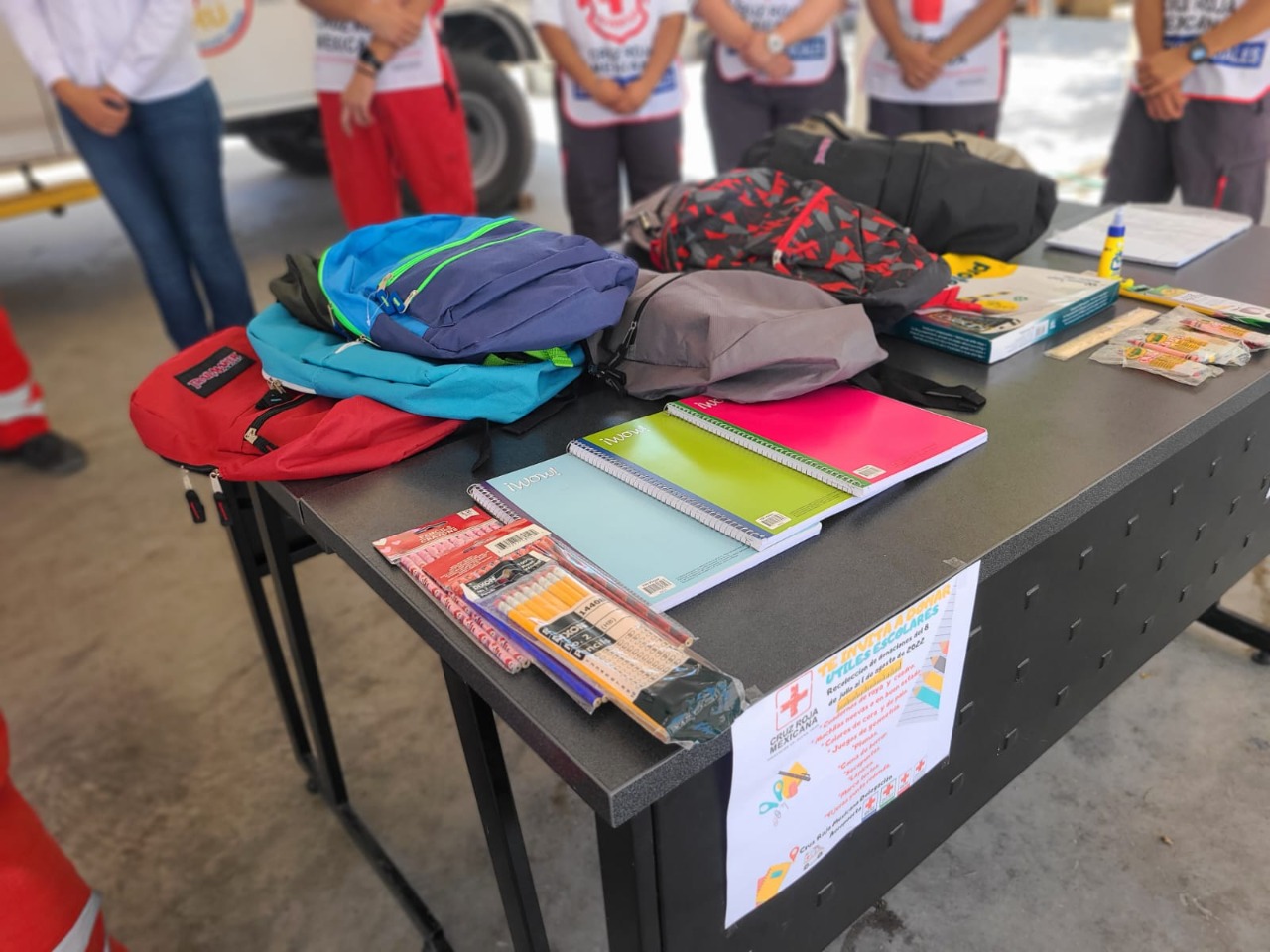 Inicia Cruz Roja colecta de útiles escolares en Acuña