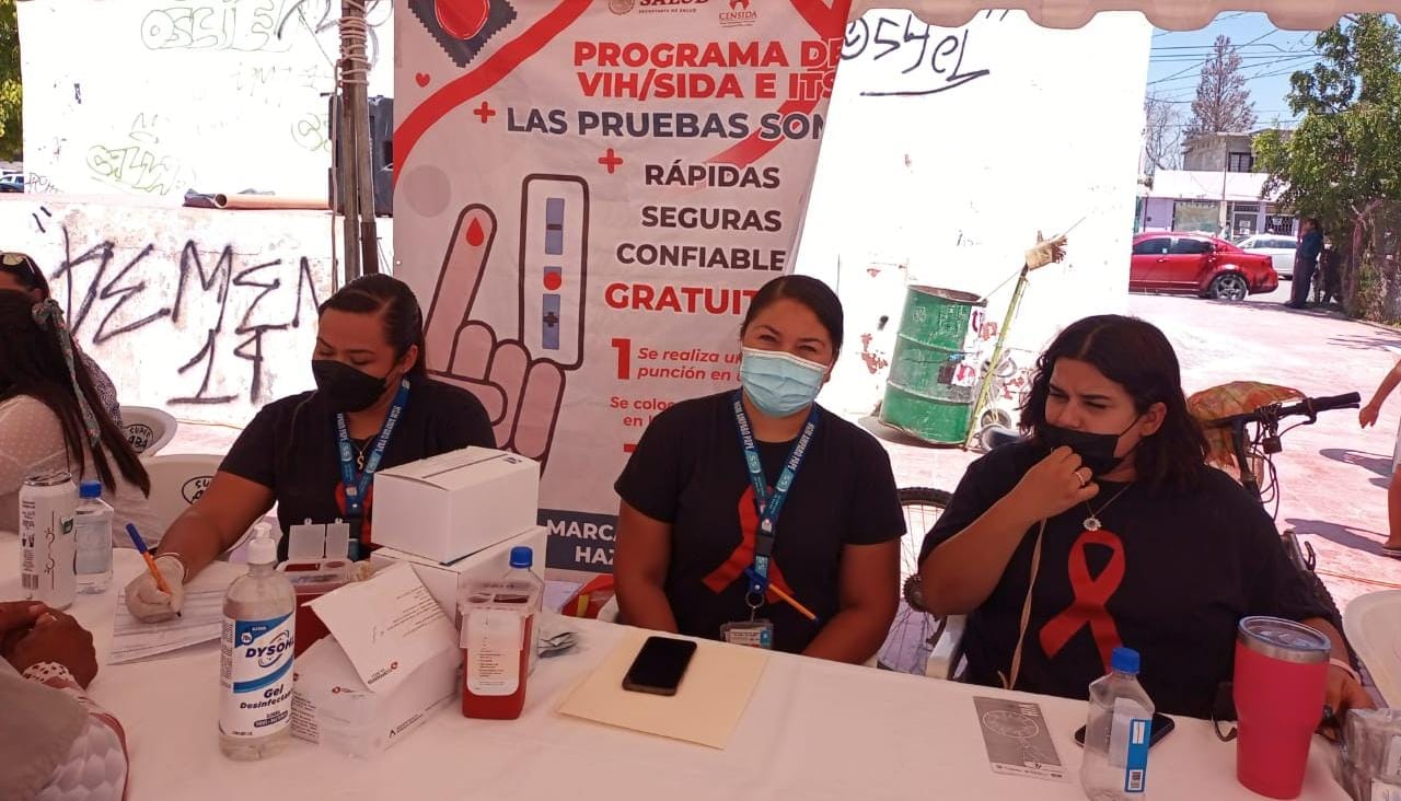 Realizan pruebas rápidas de VIH, Hepatitis y Sífilis en visitas a colonias