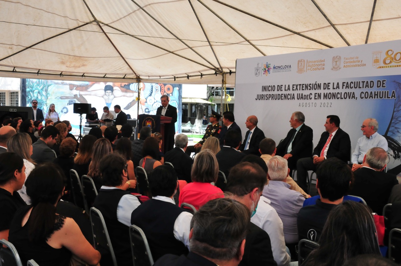 Se inauguró la extensión de la carrera de jurisprudencia en FCA Monclova