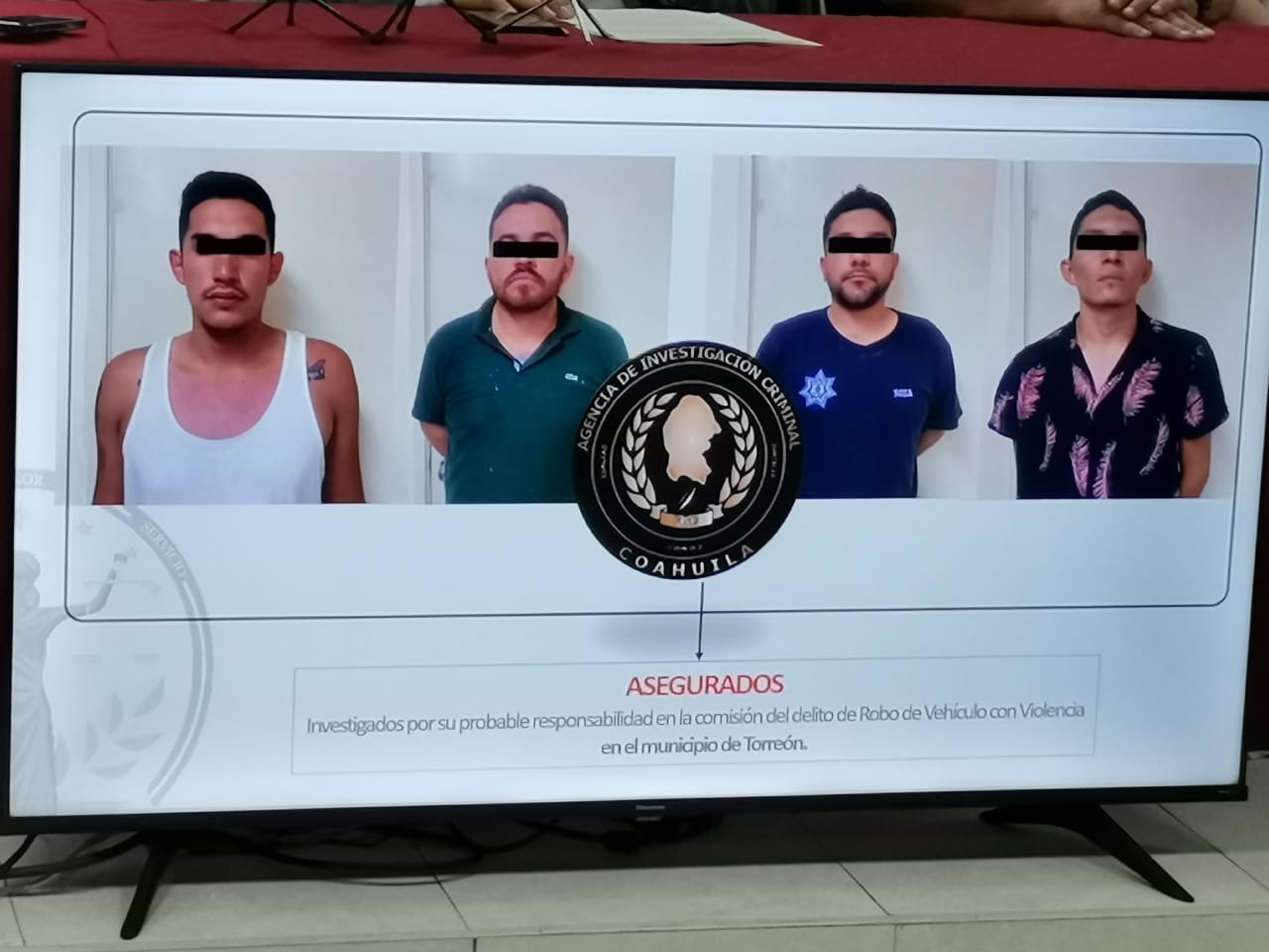 Caen cuatro por robo de vehículo en Torreón