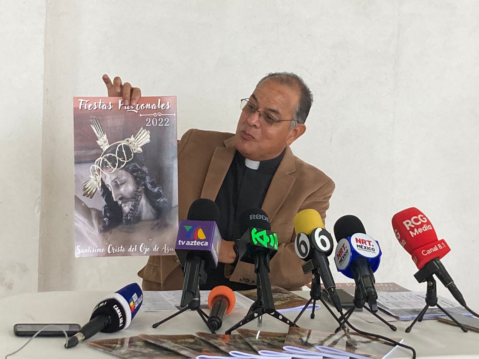 Presentan novenario y actividades en honor al Santo Cristo del Ojo de Agua