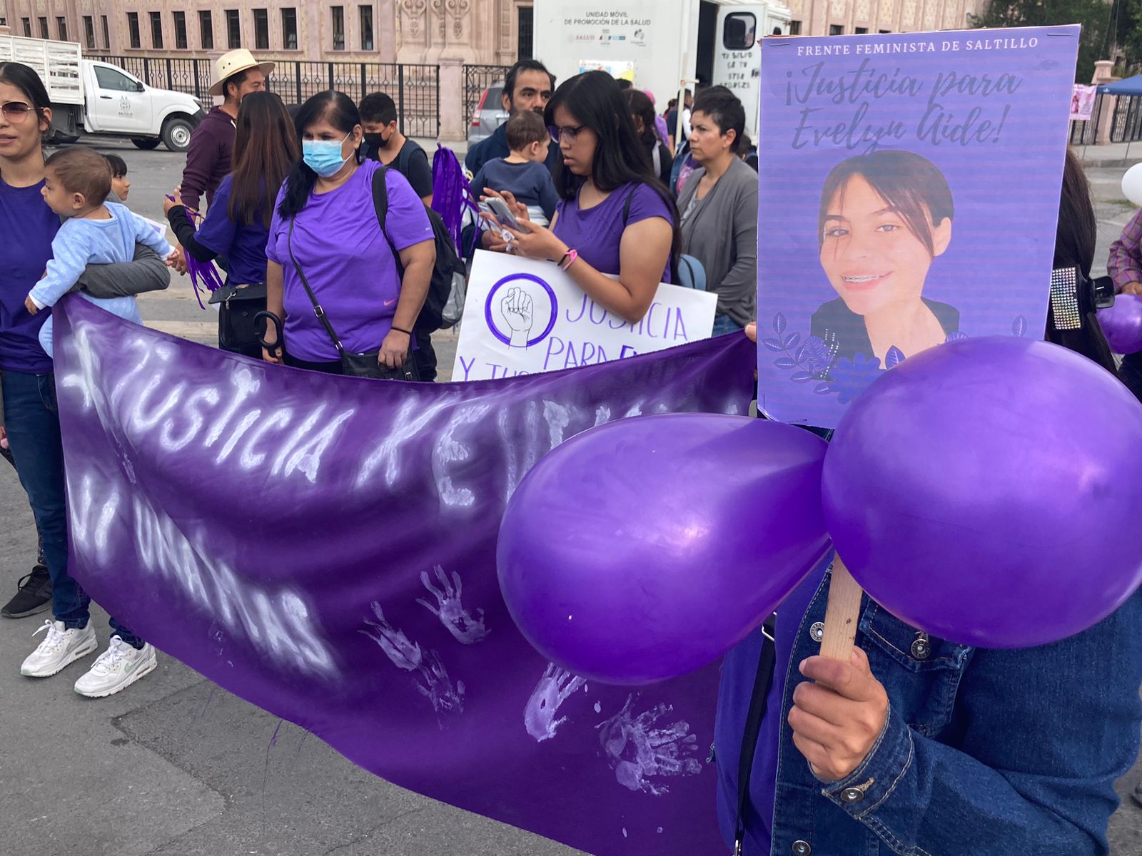 Marchan para exigir justicia por el feminicidio de Evelyn “N”