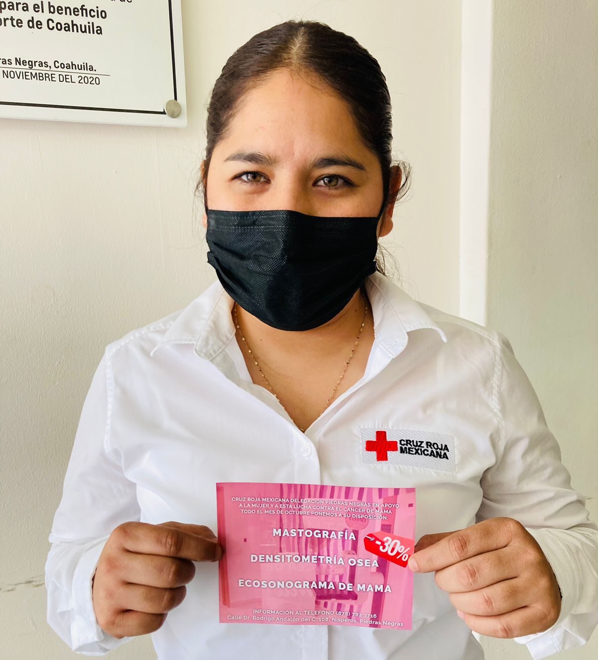 Ofrecerá Cruz Roja descuentos en servicios durante el mes de la lucha vs el cáncer de mama