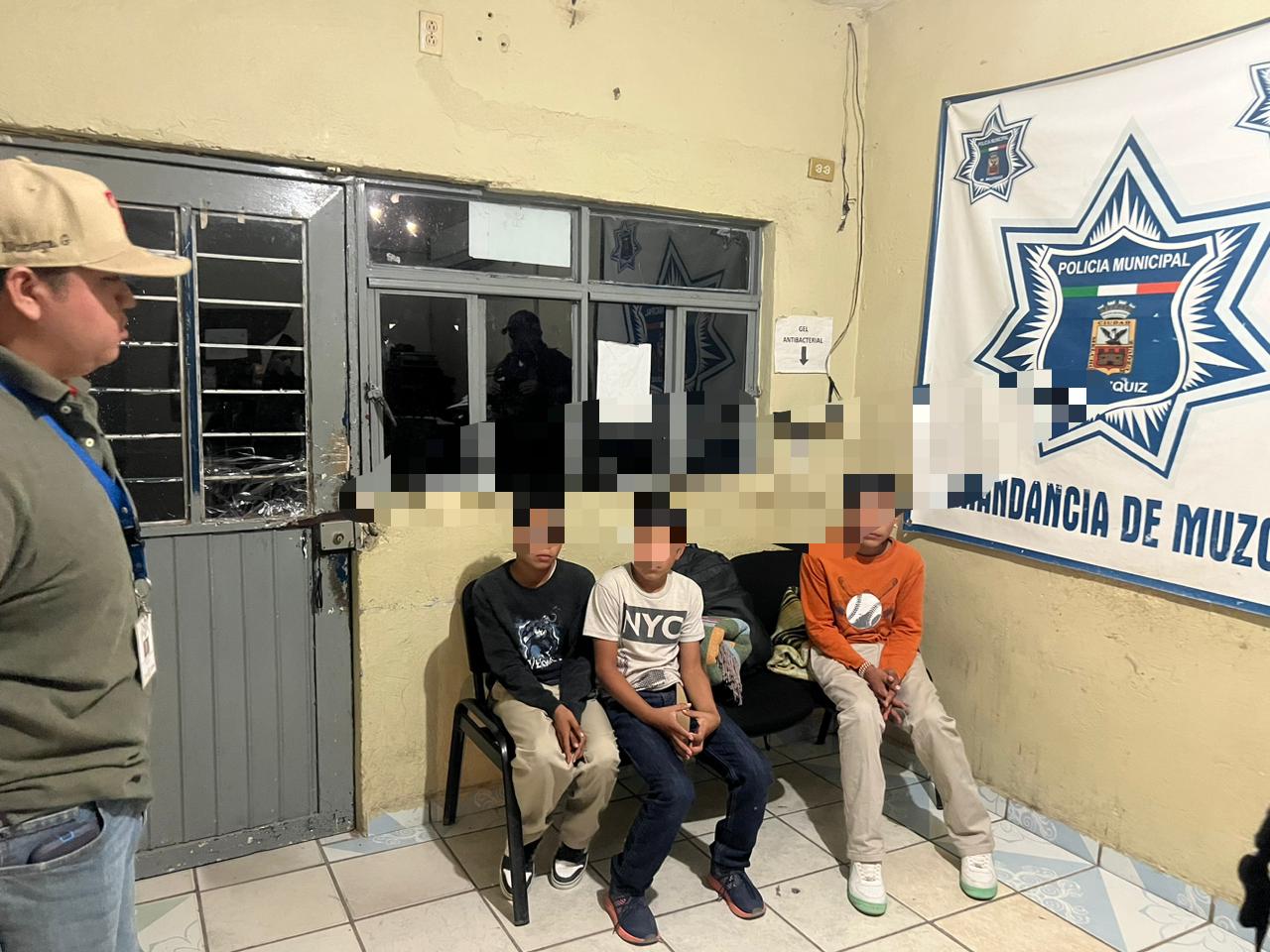 Tres menores de edad fueron asegurados tras robar negocio en Múzquiz