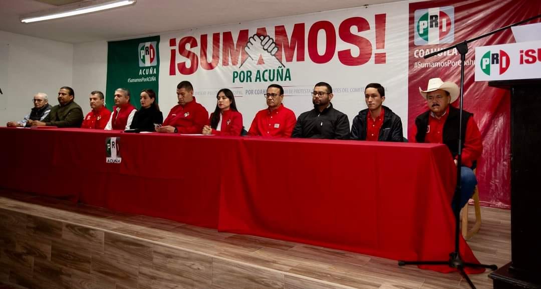 Toma protesta el PRI Acuña a Consejeros Políticos Municipales electos