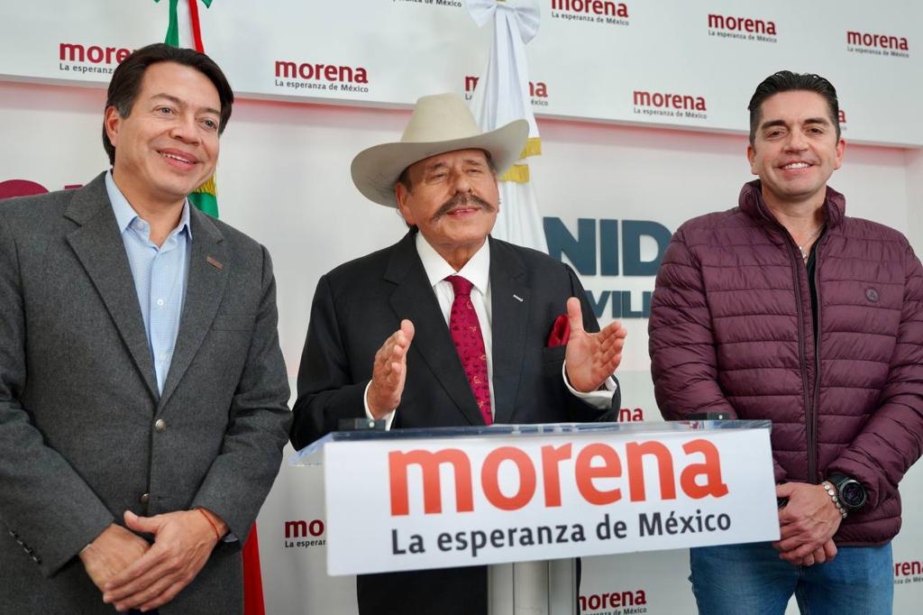 MARIO DELGADO ANUNCIA A ARMANDO GUADIANA COMO PRECANDIDATO ÚNICO  DE MORENA AL GOBIERNO DE COAHUILA