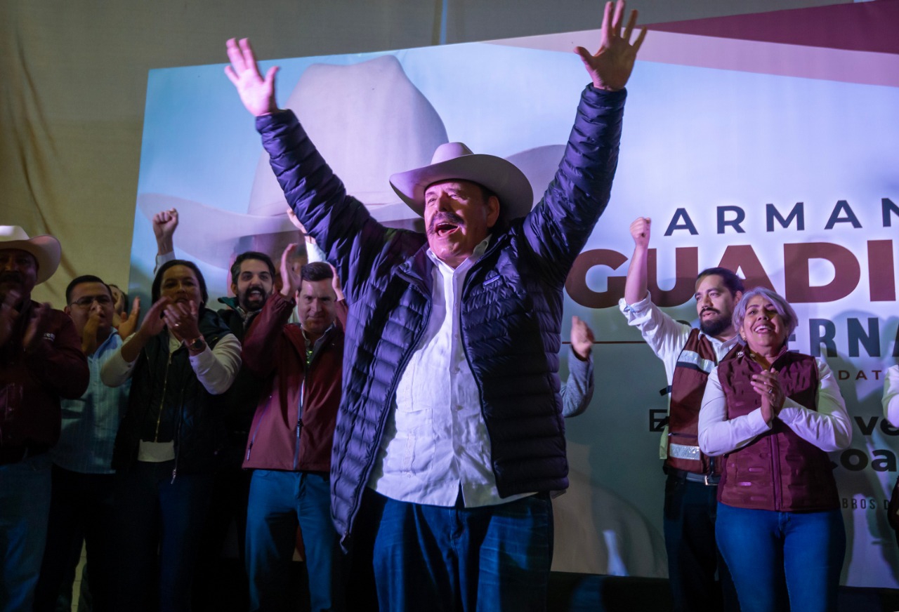 San Pedro de las Colonias se suma a Morena; arranca Armando Guadiana precampaña antes miles de simpatizantes y militantes