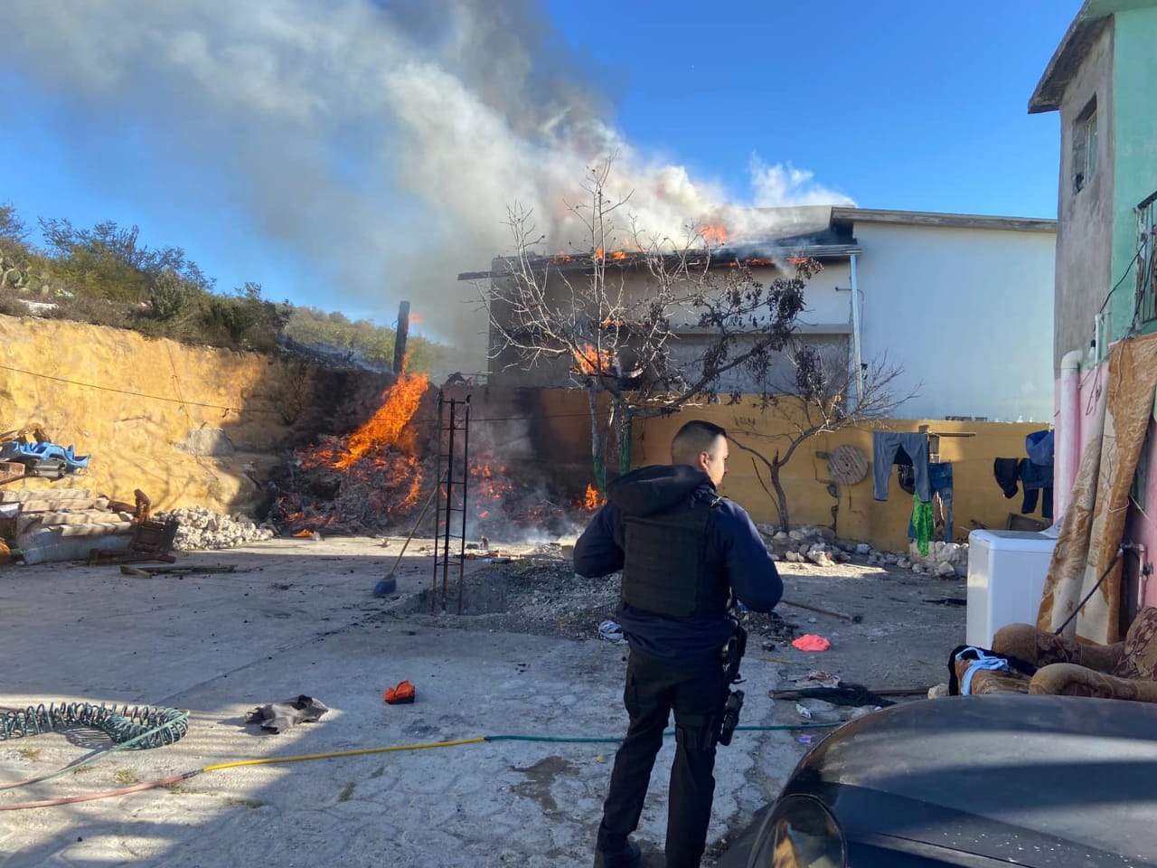 Fin de año deja seis casas incendiadas y múltiples estragos en zacatales de Acuña