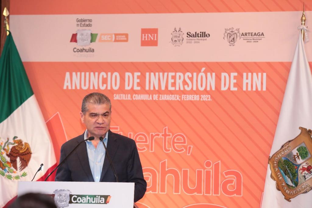 Anuncian inversión de 106 mdd y generación de 1, 300 empleos para Coahuila