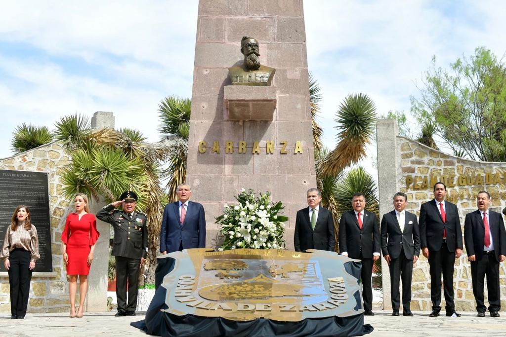 Encabezan MARS y Adán Augusto ceremonia del 110 aniversario del Plan de Guadalupe