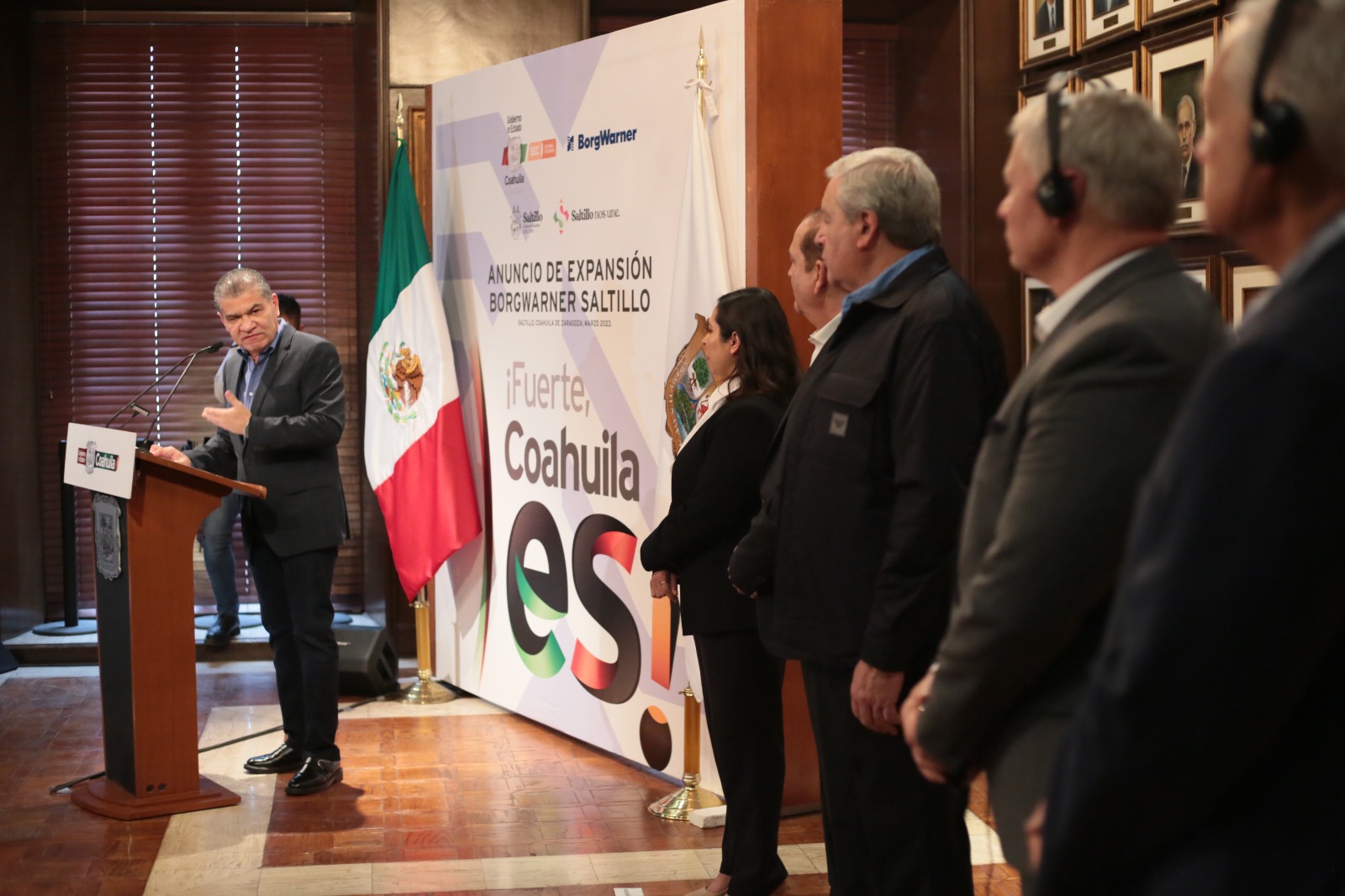 Anuncian Miguel Riquelme y José María Fraustro expansión de Borgwarner-Saltillo