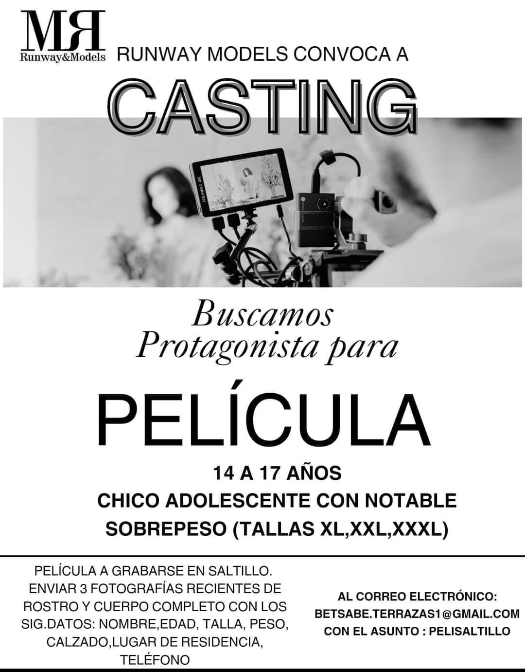 Buscan a saltillense para protagonizar película 