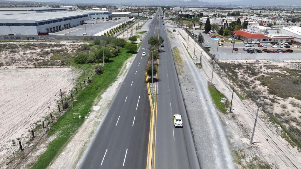 Concluye la repavimentación del bulevar Valdez Sánchez