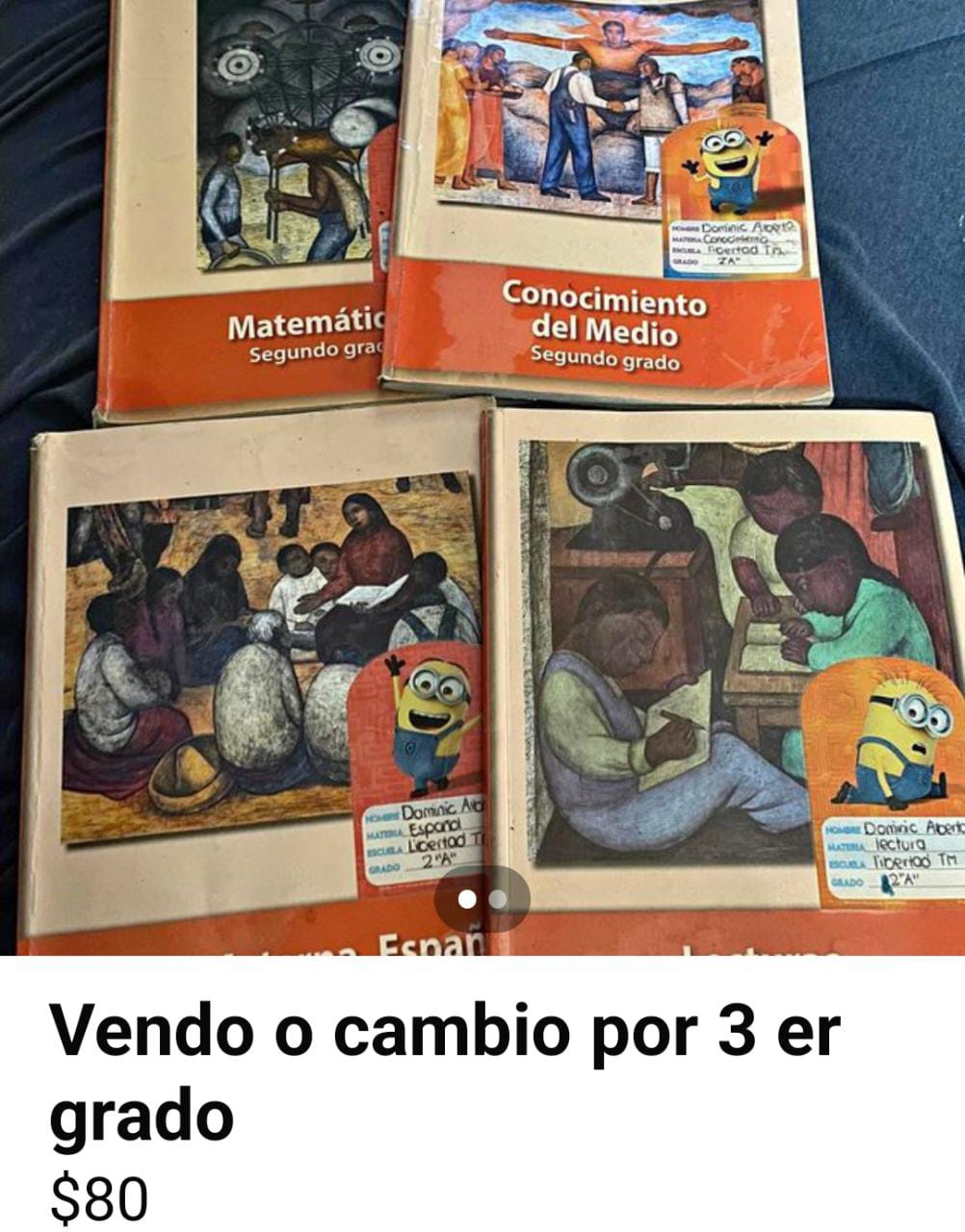 Venden libros de texto en las redes