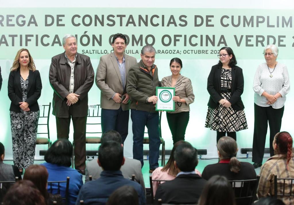 Entrega MARS constancias y ratificaciones de ‘Oficina Verde’ a instituciones