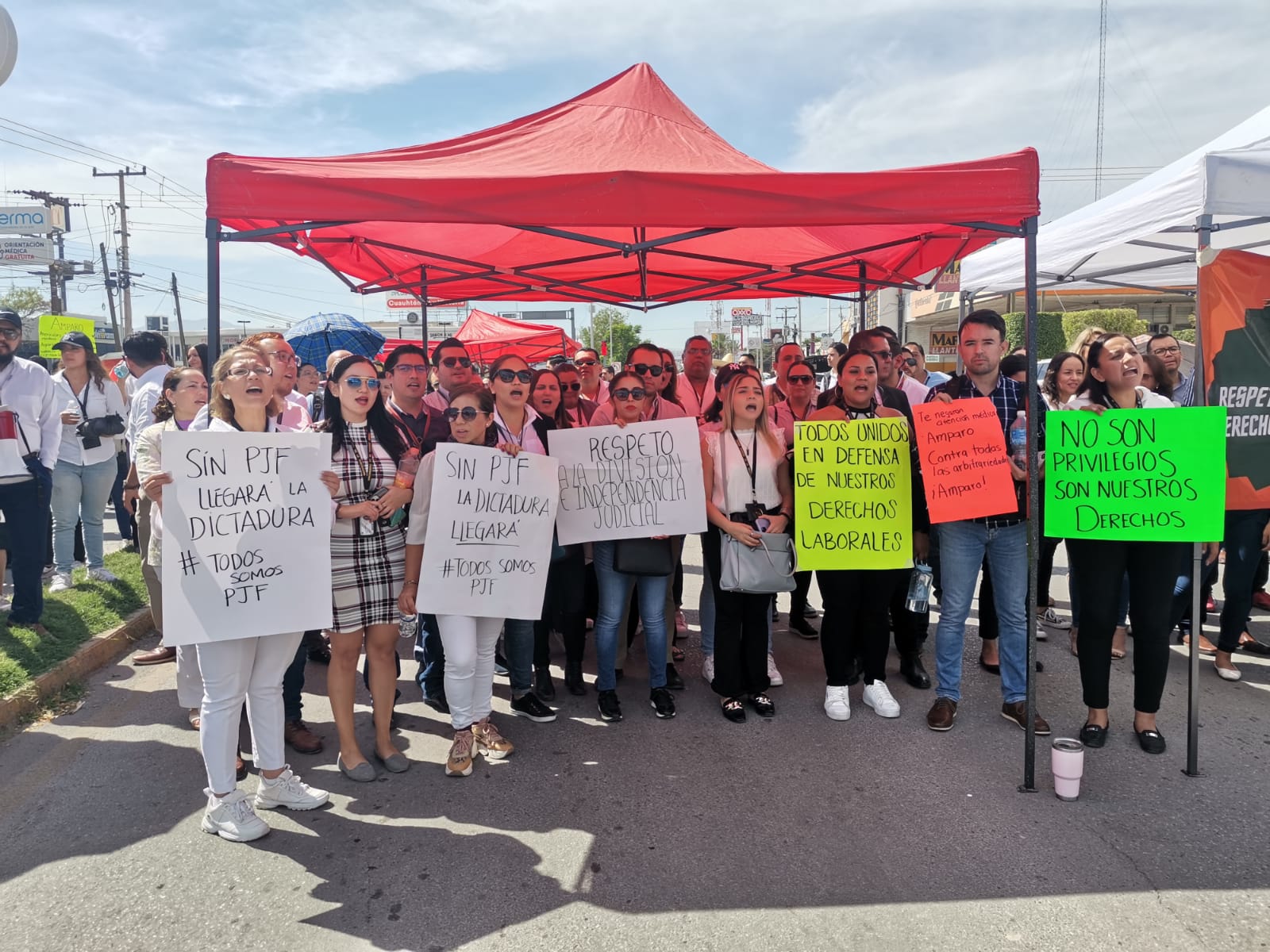 Paran trabajadores del PJF en Torreón 