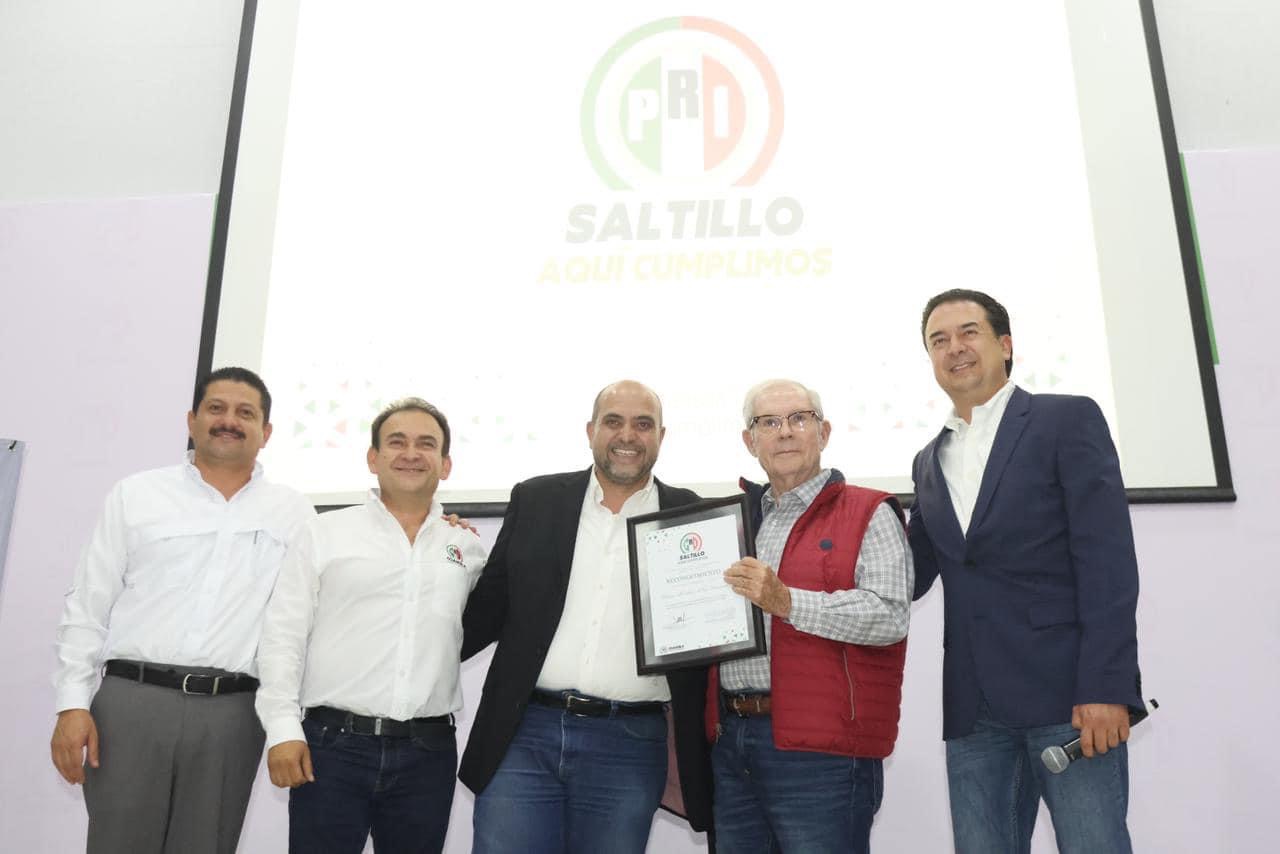 Reconoce PRI Saltillo dirigencia de Abraham Tobias