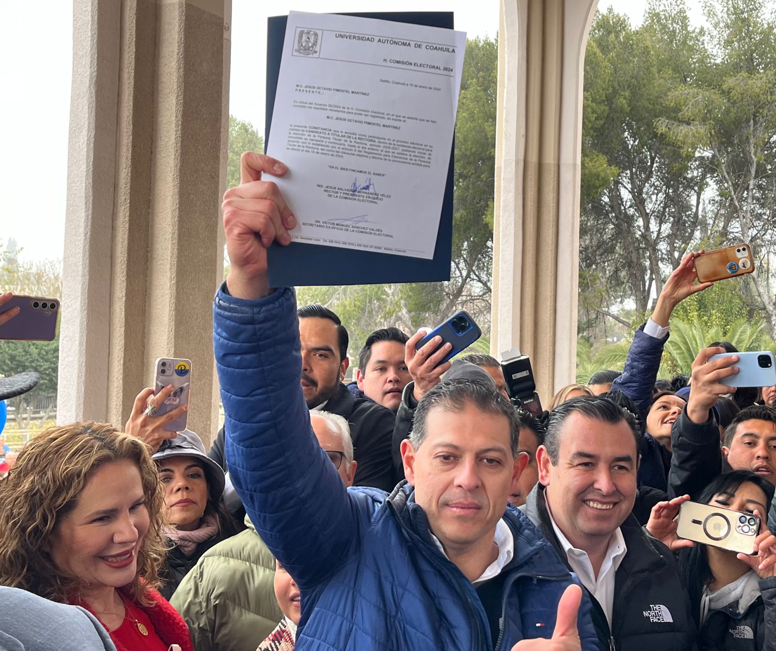 Formaliza Pimentel candidatura a Rectoría