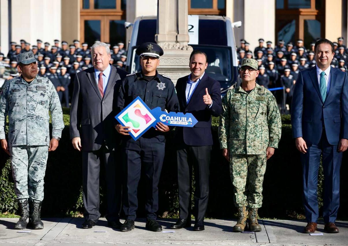 31 nuevas patrullas para Saltillo; Manolo y Chema Fraustro fortalecen la seguridad