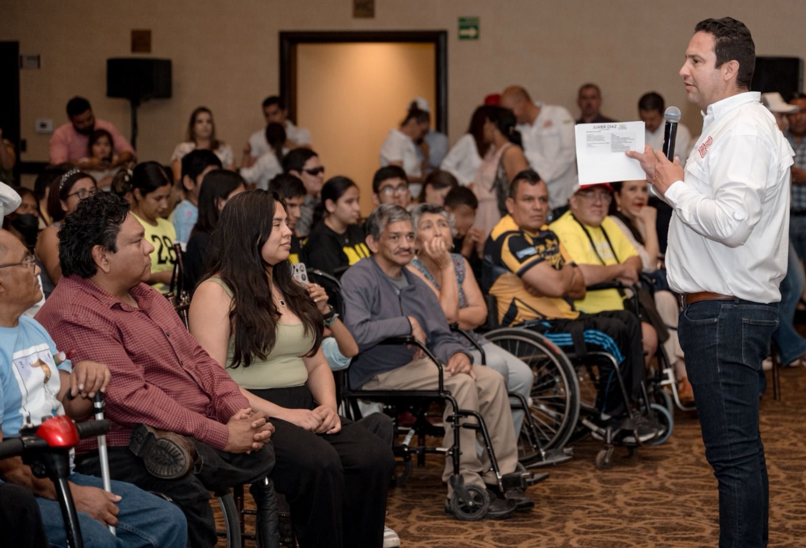 Vamos por la inclusión y el apoyo para las personas con discapacidad: Javier Díaz