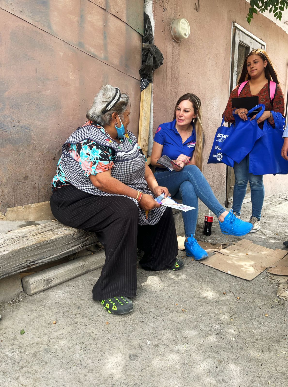 Visita Amal colonias Asturias y Nuevo México