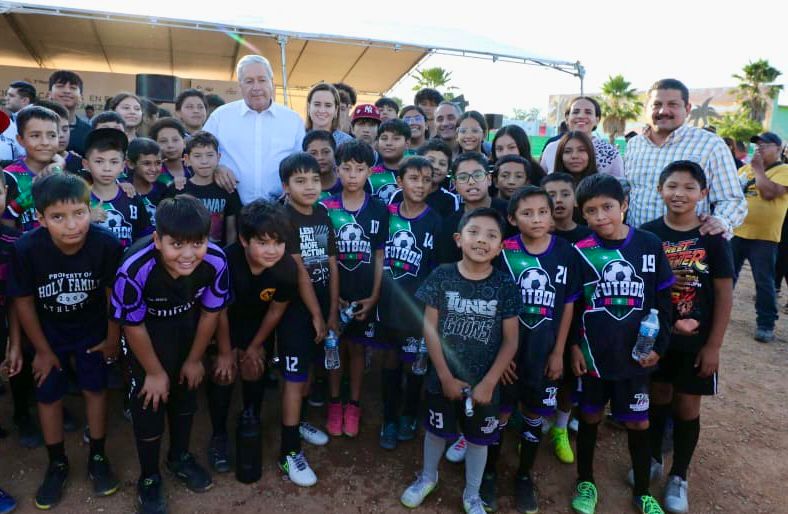 Avanzan nuevas canchas deportivas al sur