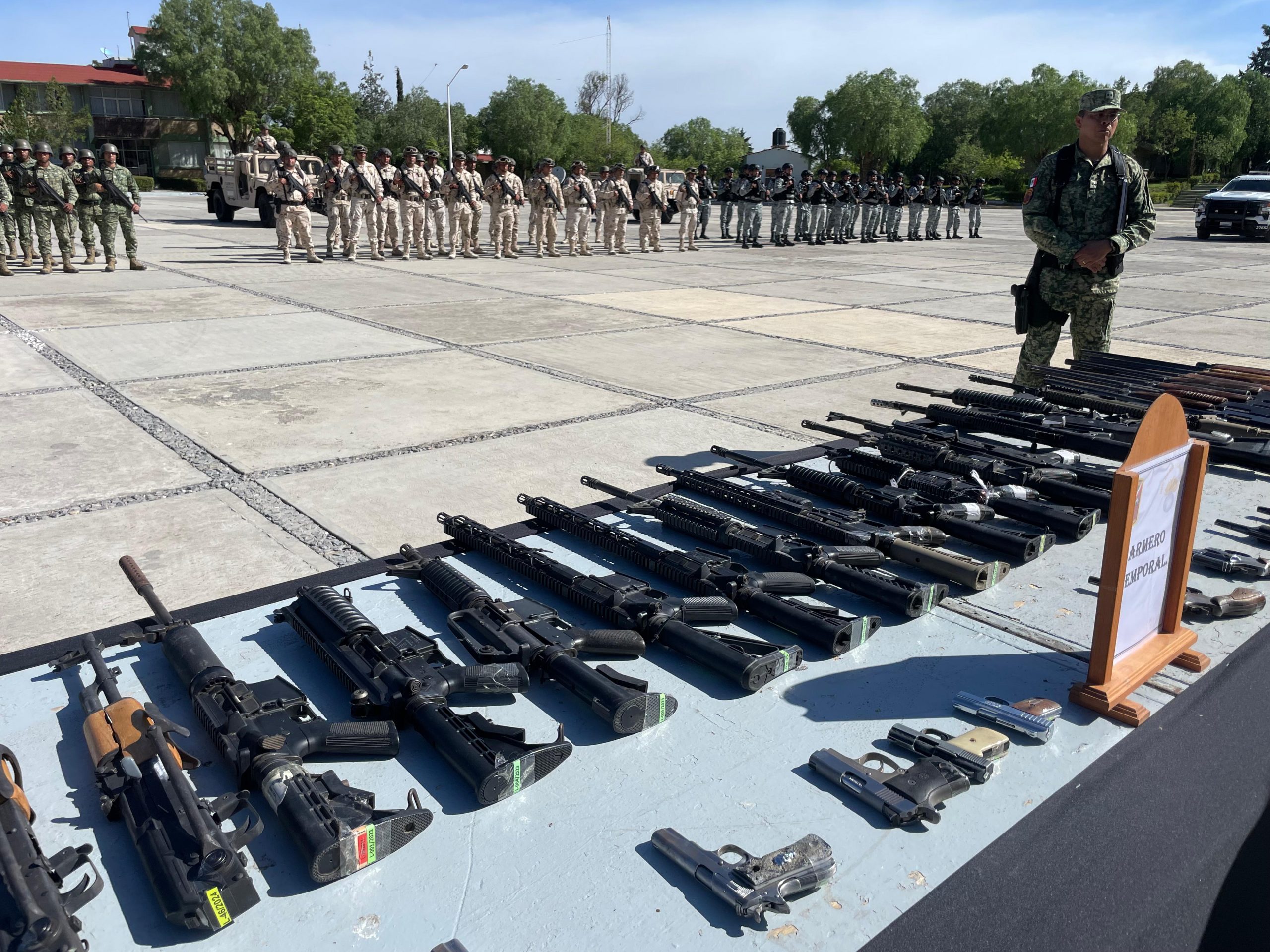 Destruye Sedena 600 armas decomisadas