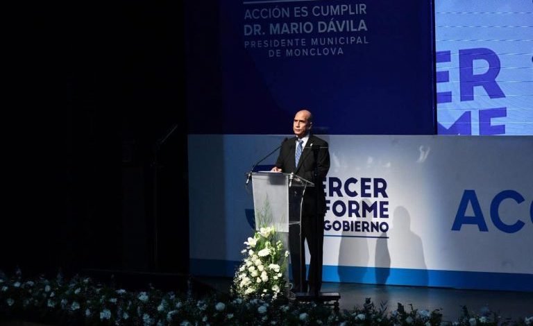 Presenta Mario Dávila su tercer informe