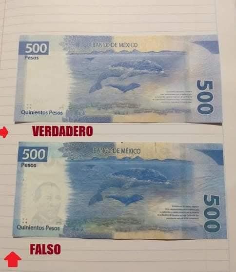 Alertan por billetes falsos en Parras