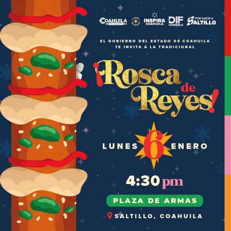 Invita Coahuila a la tradicional rosca de Reyes