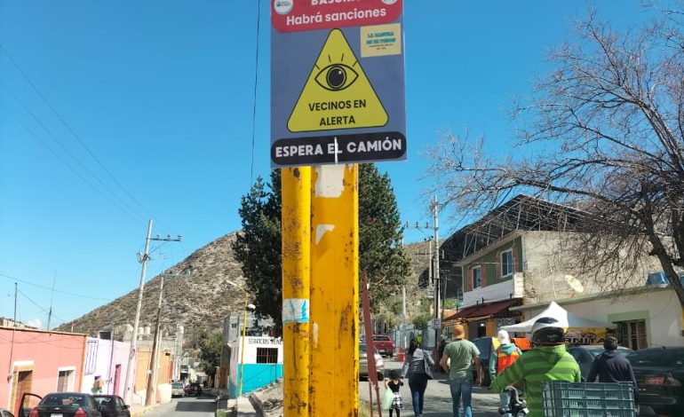 Continúa la campaña “La basura es de todos” en Concepción del Oro