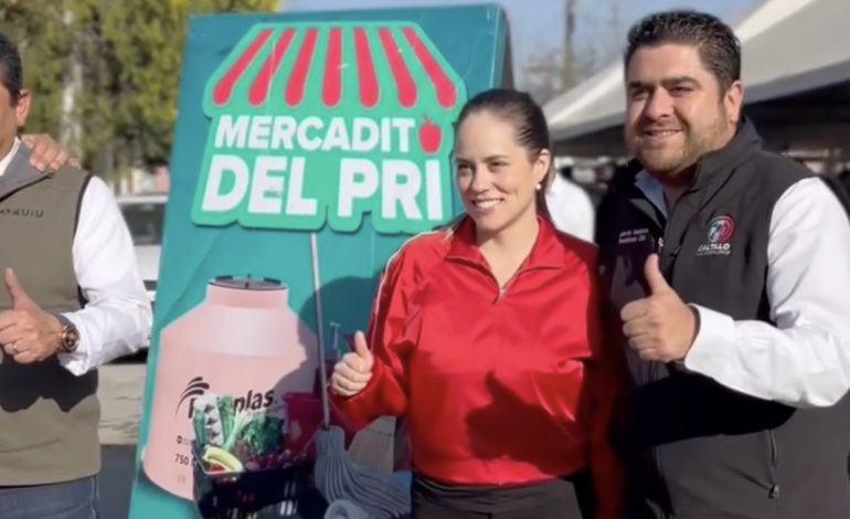 Mercadito del PRI en Saltillo