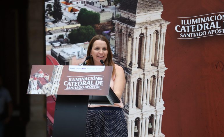 Saltillo brilla con luz propia: inicia proyecto de iluminación artística y sostenible de la Catedral