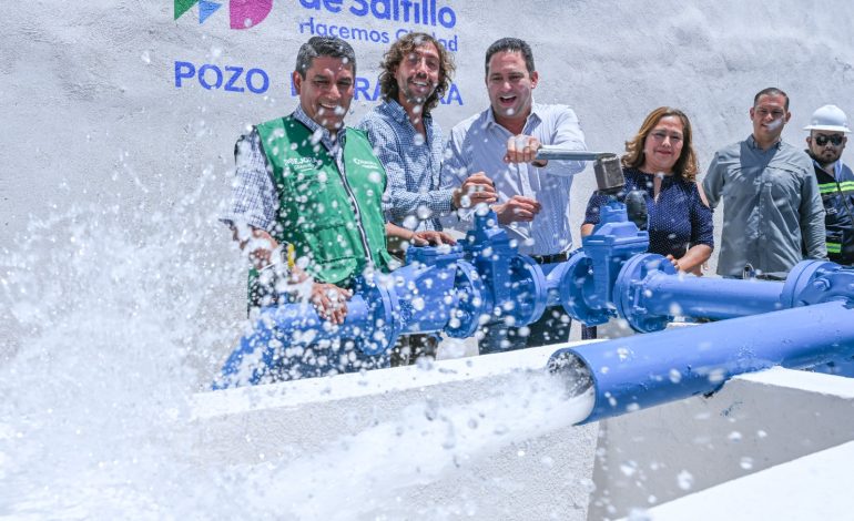 Incrementaremos el caudal de agua para Saltillo con 6 pozos más en este año: Javier Díaz