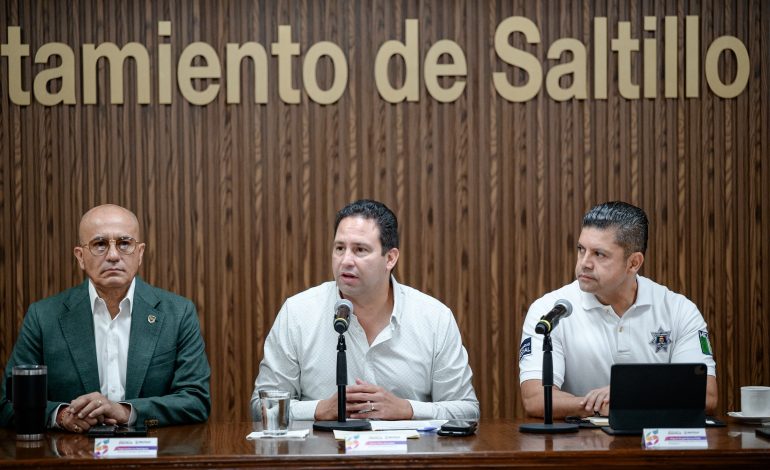 En Saltillo, coordinación total en seguridad: Javier Díaz