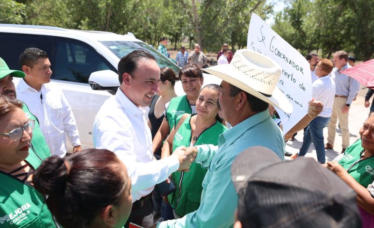 Continúa Manolo arrancando grandes obras en Coahuila