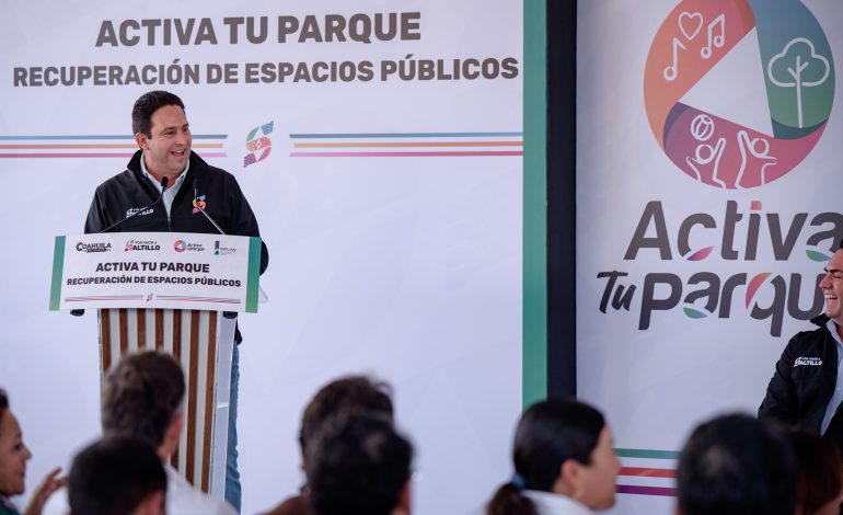 Avanza “Activa Tu Parque” en la Saltillo 2000: Javier Díaz