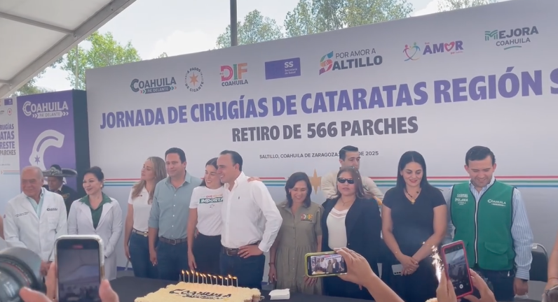 Festeja el gobernador de Coahuila su cumpleaños en Saltillo