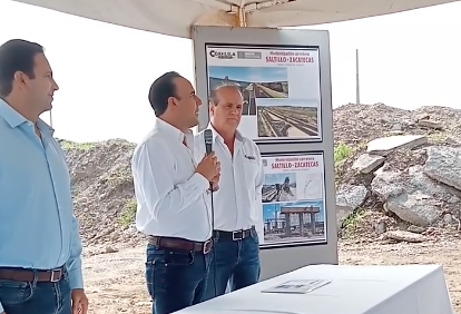 Avance de la modernización a 4 carriles de la carretera Saltillo-Zacatecas