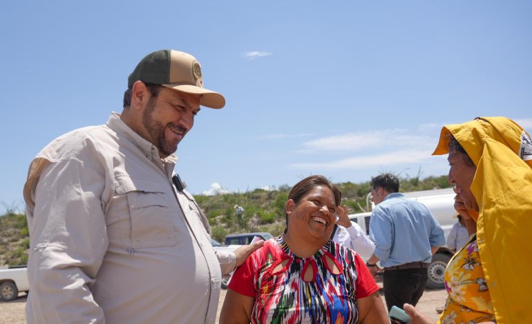 Supervisa Tomás Gutiérrez obra hidráulica en Nuevo Yucatán