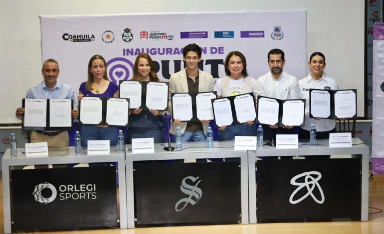 Inauguran Gobierno del Estado y Santos Punto Violeta en el TSM