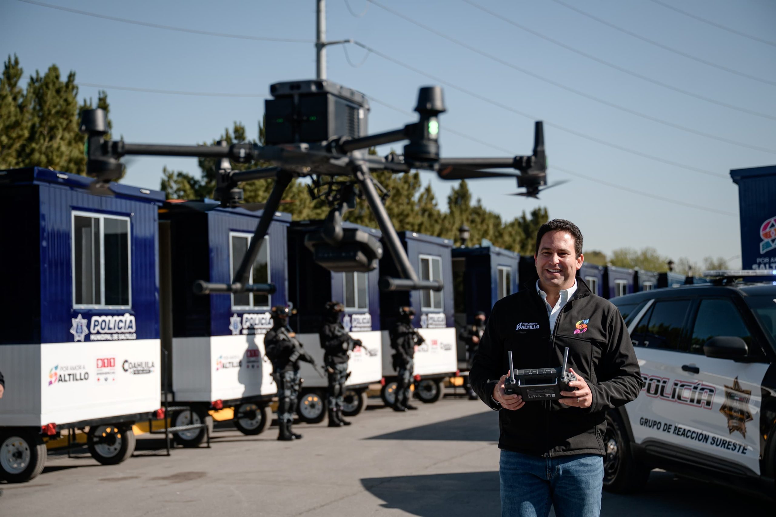 Drones refuerzan la seguridad en Saltillo