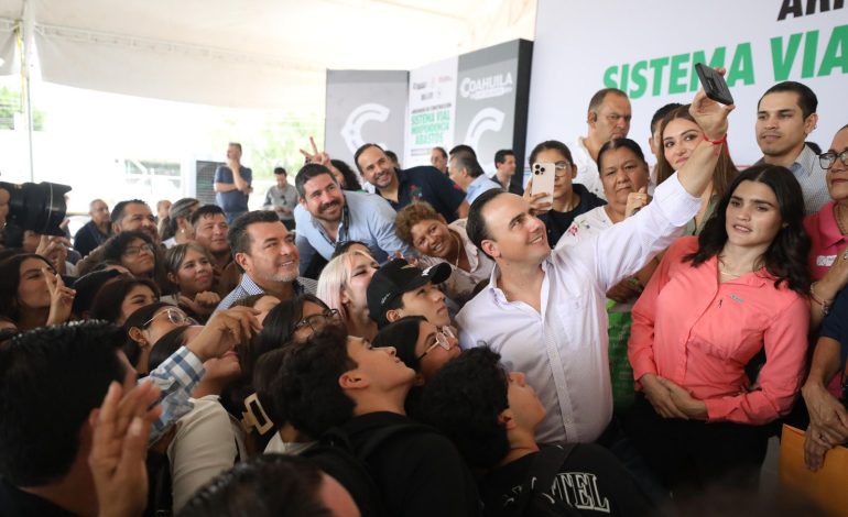 Seguimos construyendo grandes obras en Coahuila: Manolo
