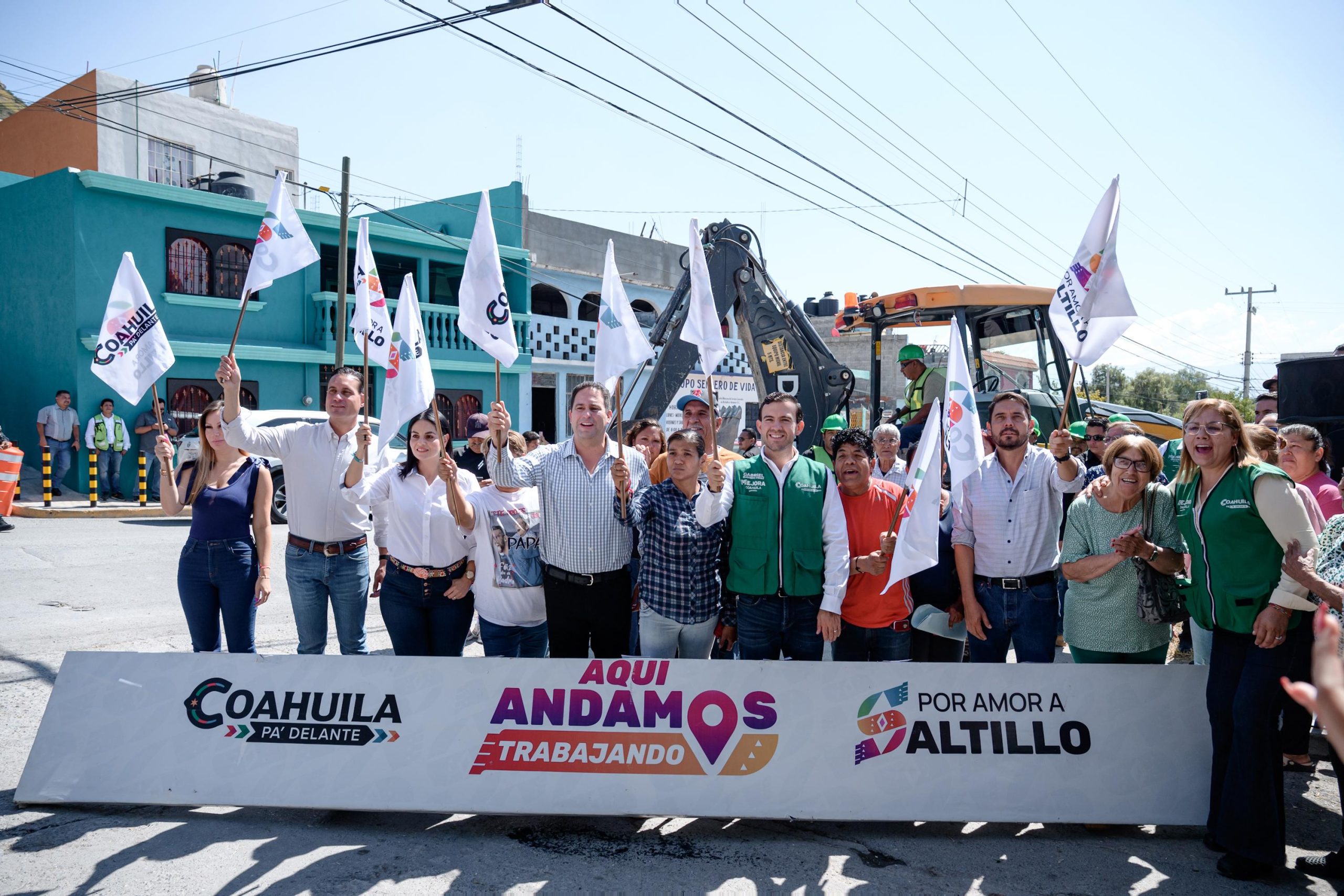 Inicia Javier Díaz repavimentación en Valle de las Flores Popular