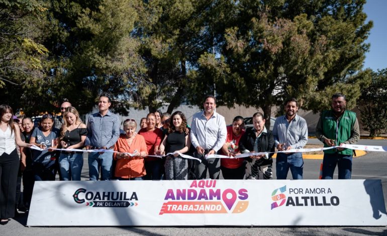 Entrega Javier Díaz una obra más de repavimentación