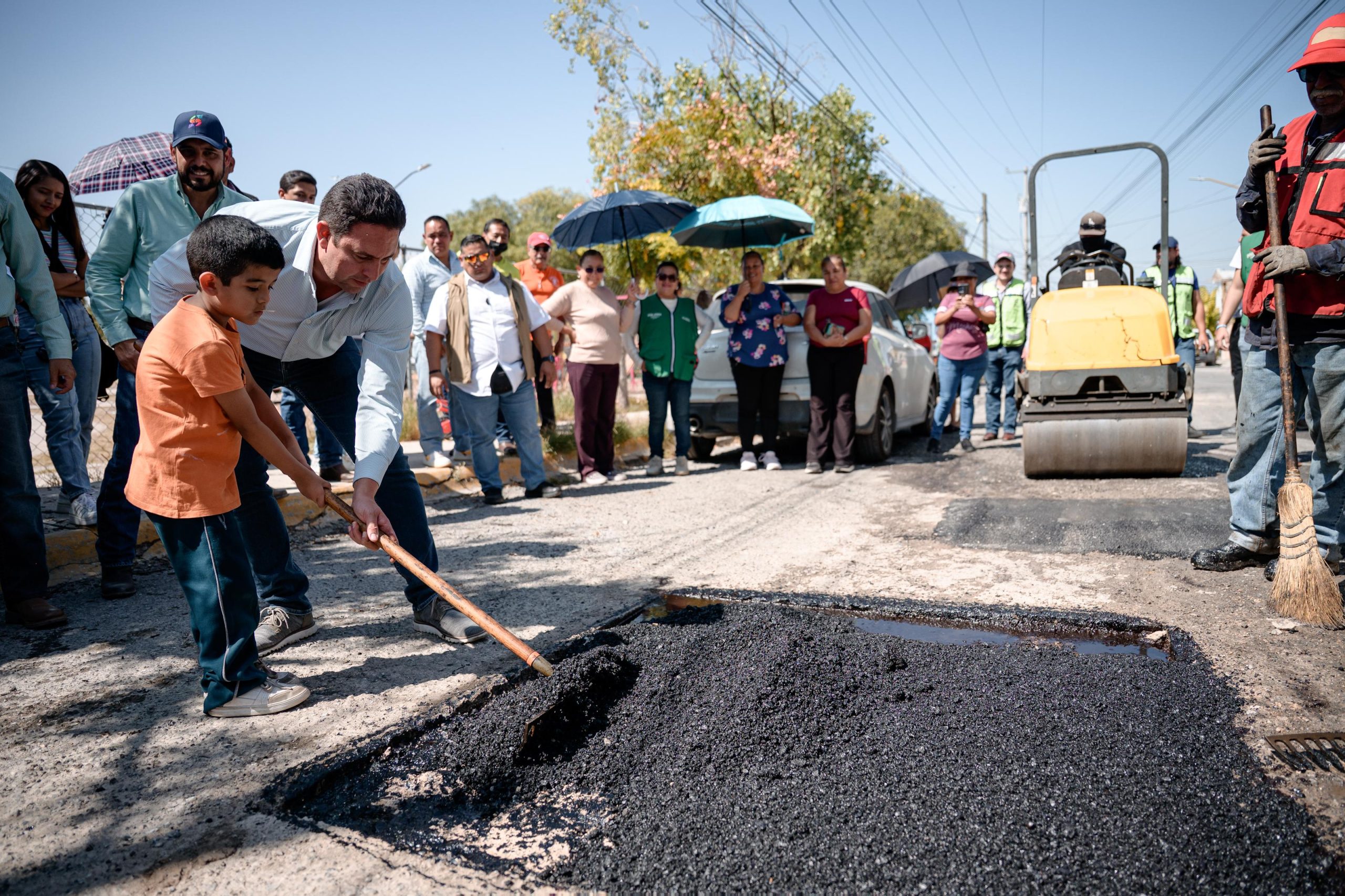 Supervisa Javier Díaz cuadrillas de “Aquí Andamos”