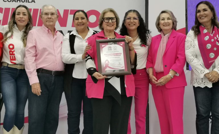 Reconoce ONMPRI a asociaciones civiles por labor vs cáncer de mama