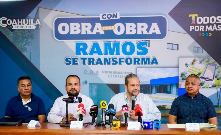 Presenta Tomás “Con Obra Tras Obra, Ramos se Transforma”