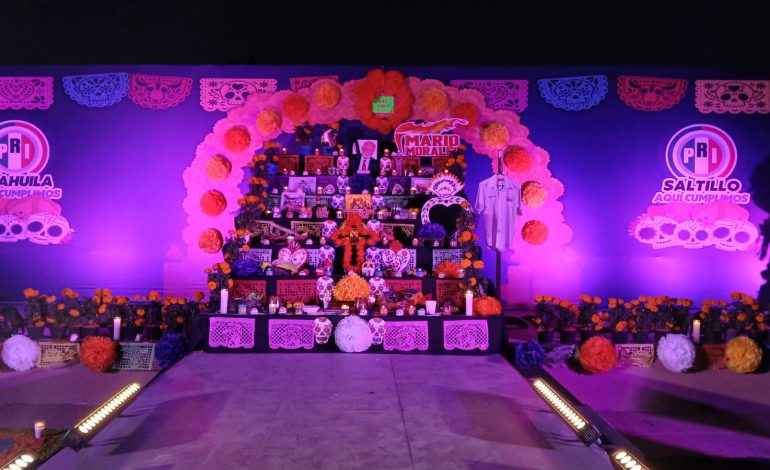 Gran participación y colorido en concurso de catrinas del PRI