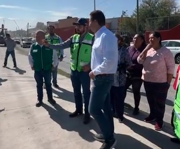 Supervisión de obra en el Bulevar Francisco I. Madero